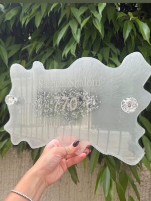 Plateau à Pain couleur Perle et Argent 770 Habbad