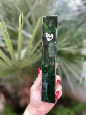 Mezouza en résine époxy – Vert foncé